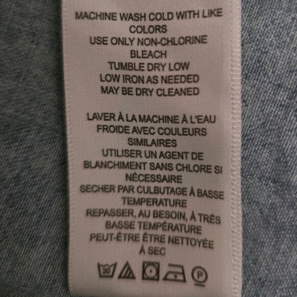 NWOT Free People Smock It To Me Denim Top XL - Picture 12 of 13